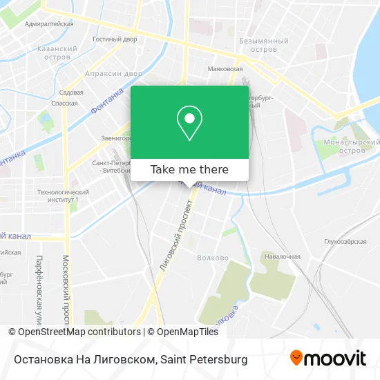 Остановка На Лиговском map