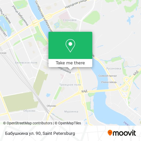 Бабушкина ул. 90 map