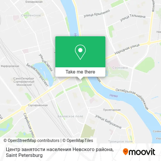 Центр занятости населения Невского района map