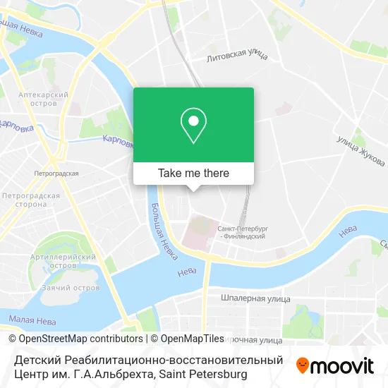 Детский Реабилитационно-восстановительный Центр им. Г.А.Альбрехта map