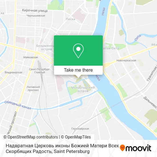 Надвратная Церковь иконы Божией Матери Всех Скорбящих Радость map