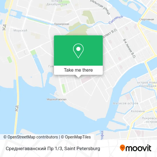 Среднегаванский Пр 1/3 map
