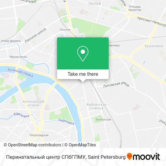 Перинатальный центр СПбГПМУ map