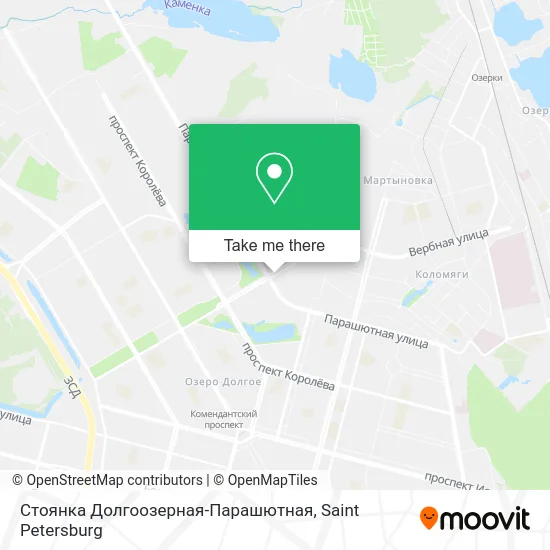Стоянка Долгоозерная-Парашютная map