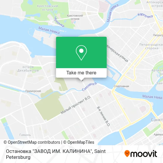 Остановка "ЗАВОД ИМ. КАЛИНИНА" map