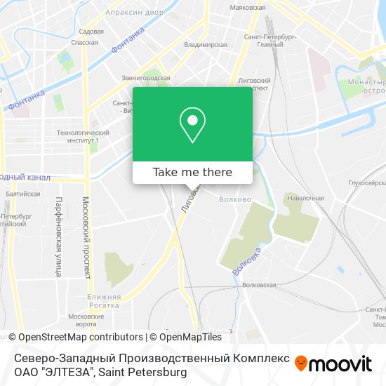 Северо-Западный Производственный Комплекс ОАО "ЭЛТЕЗА" map