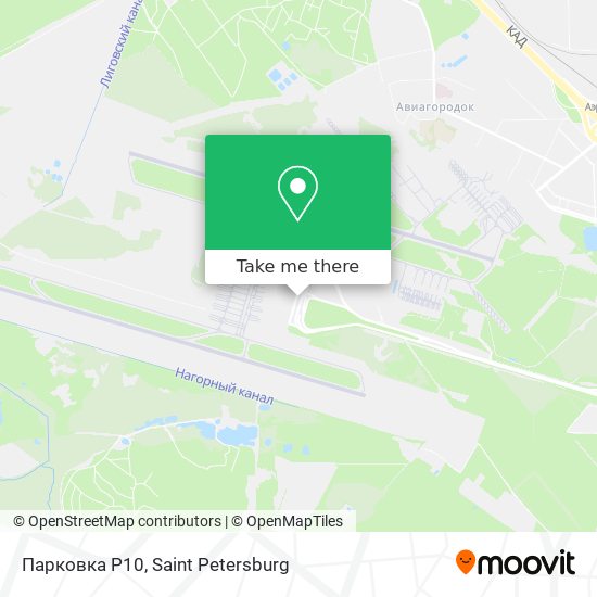 Парковка P10 map