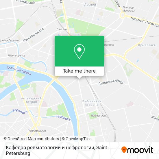 Кафедра ревматологии и нефрологии map