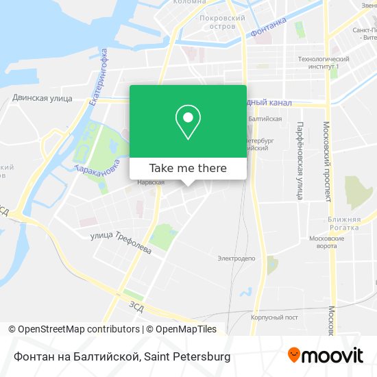Фонтан на Балтийской map