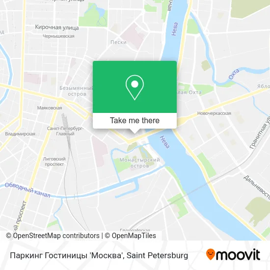 Паркинг Гостиницы 'Москва' map