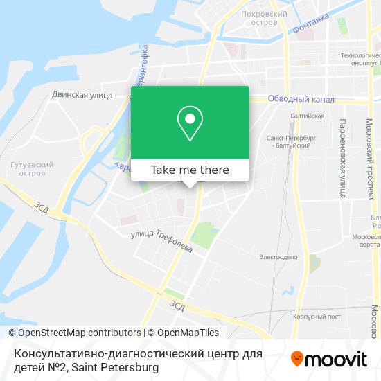 Консультативно-диагностический центр для детей №2 map