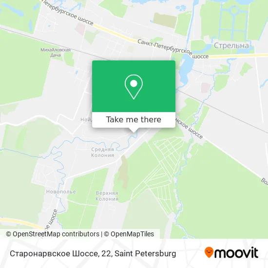 Старонарвское Шоссе, 22 map