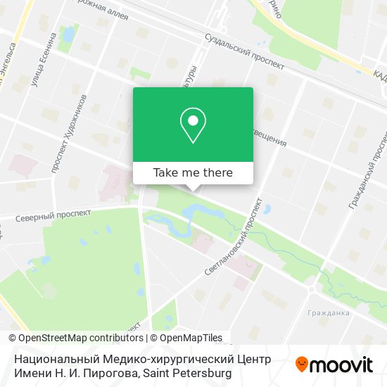 Национальный Медико-хирургический Центр Имени Н. И. Пирогова map