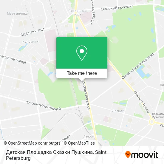 Детская Площадка Сказки Пушкина map