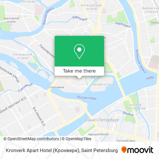 Kronverk Apart Hotel (Кронверк) map