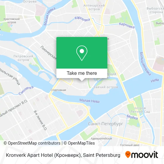 Kronverk Apart Hotel (Кронверк) map