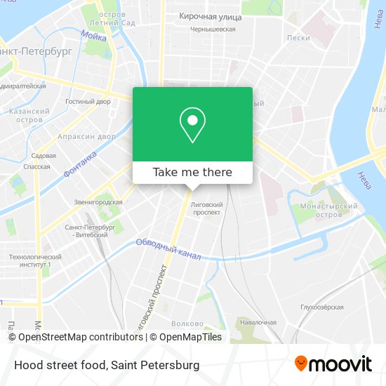 Hood street food map
