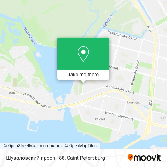 Шуваловский просп., 88 map
