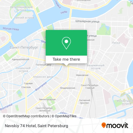 Nevskiy 74 Hotel map