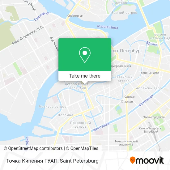 Точка Кипения ГУАП map