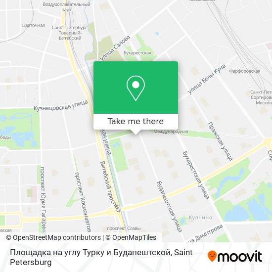 Площадка на углу Турку и Будапештской map