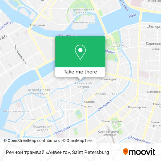 Речной трамвай «Айвенго» map