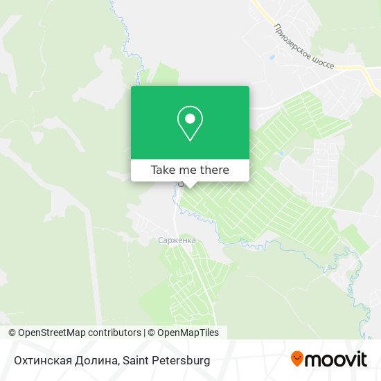 Охтинская Долина map