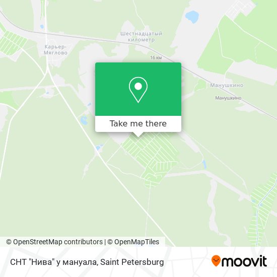 СНТ "Нива" у мануала map
