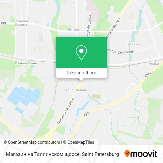 Магазин на Таллинском щоссе map