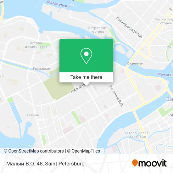 Малый В.О. 48 map