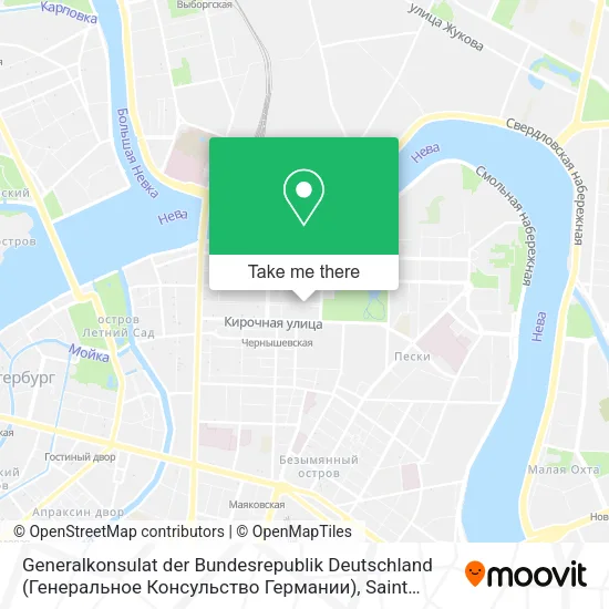 Generalkonsulat der Bundesrepublik Deutschland (Генеральное Консульство Германии) map