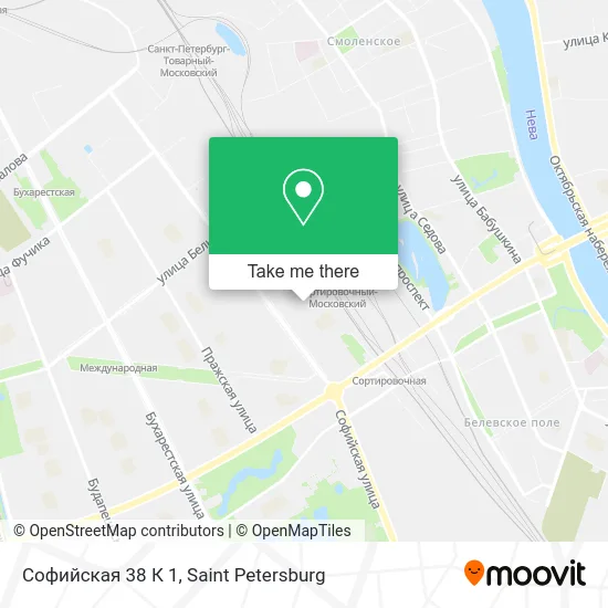 Софийская 38 К 1 map