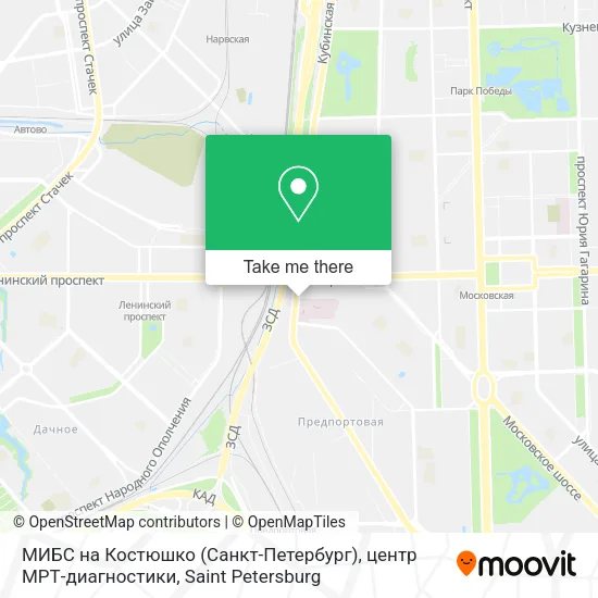 МИБС на Костюшко (Санкт-Петербург), центр МРТ-диагностики map