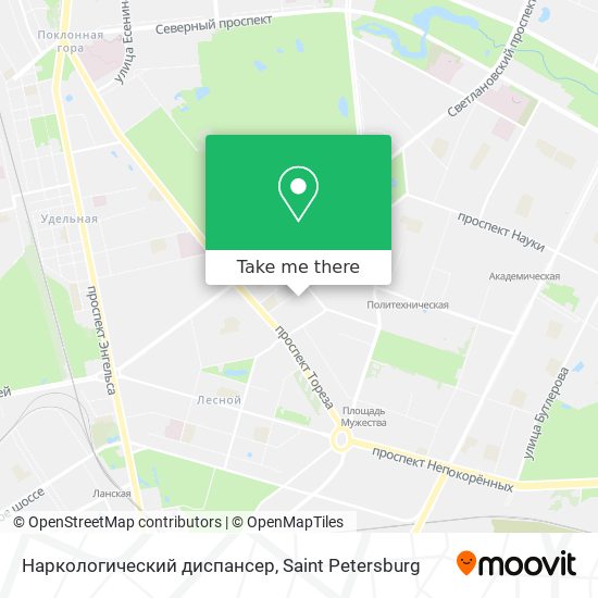 Наркологический диспансер map