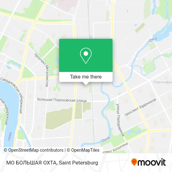 МО БОЛЬШАЯ ОХТА map