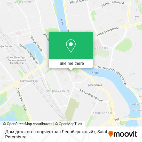 Дом детского творчества «Левобережный» map