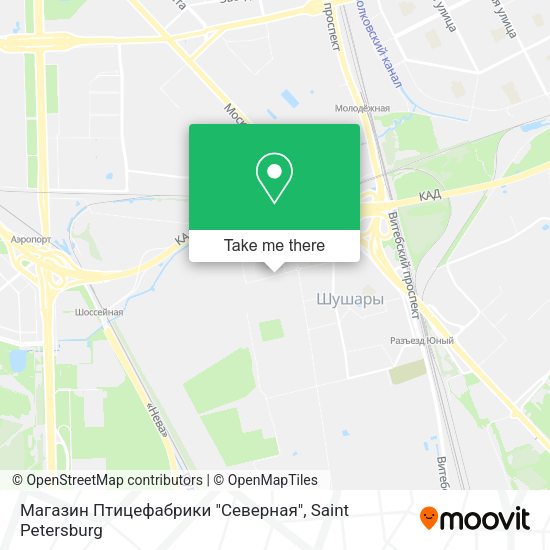 Магазин Птицефабрики "Северная" map