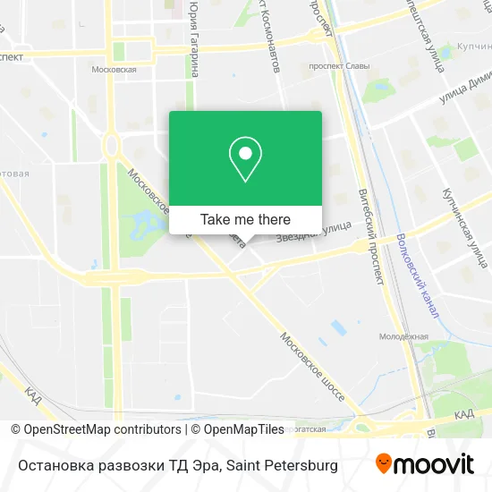 Остановка развозки ТД Эра map