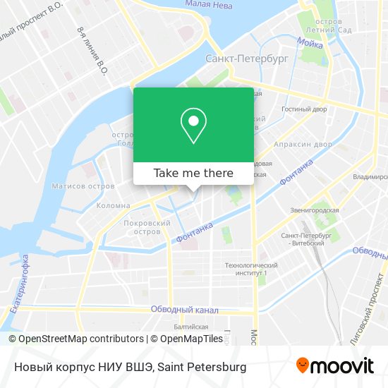 Новый корпус НИУ ВШЭ map