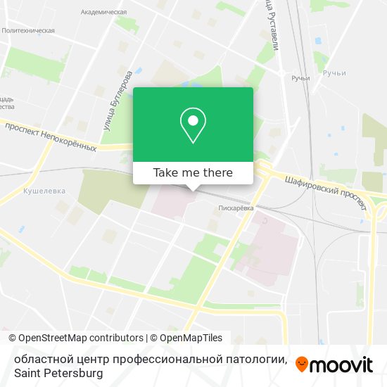 областной центр профессиональной патологии map