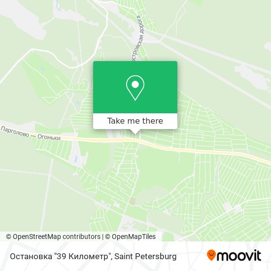 Остановка "39 Километр" map