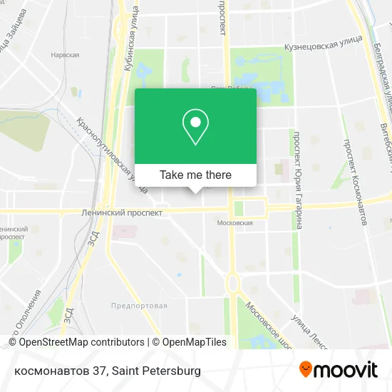 космонавтов 37 map