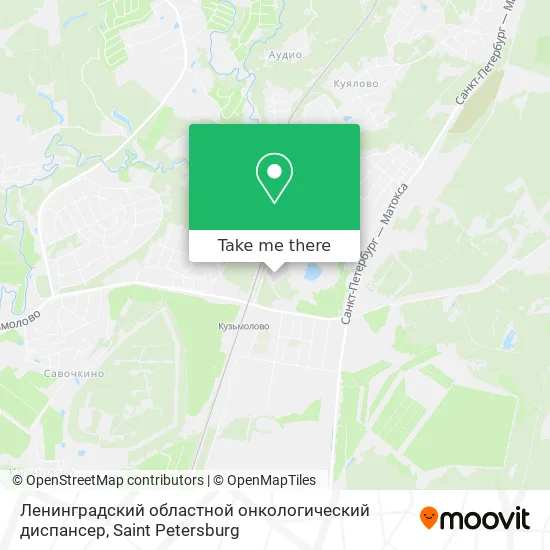 Ленинградский областной онкологический диспансер map