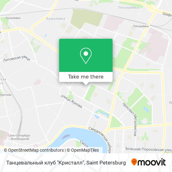 Танцевальный клуб "Кристалл" map