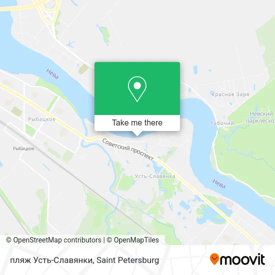 пляж Усть-Славянки map