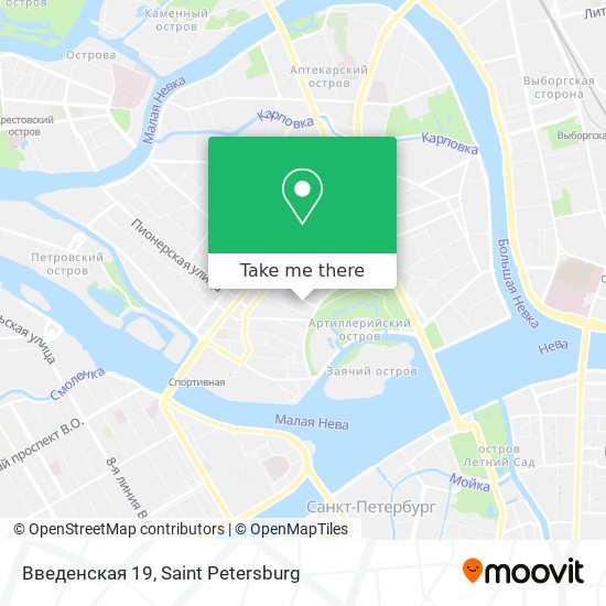 Введенская 19 map