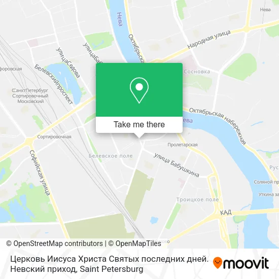 Церковь Иисуса Христа Святых последних дней. Невский приход map