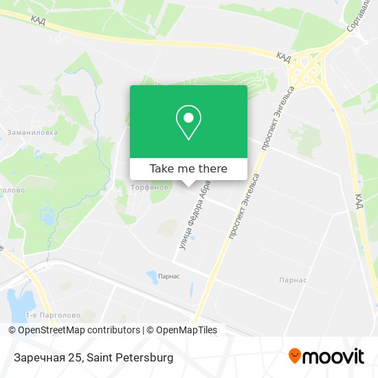 Заречная 25 map