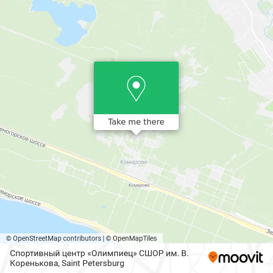 Спортивный центр «Олимпиец» СШОР им. В. Коренькова map