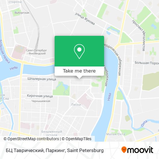 БЦ Таврический, Паркинг map
